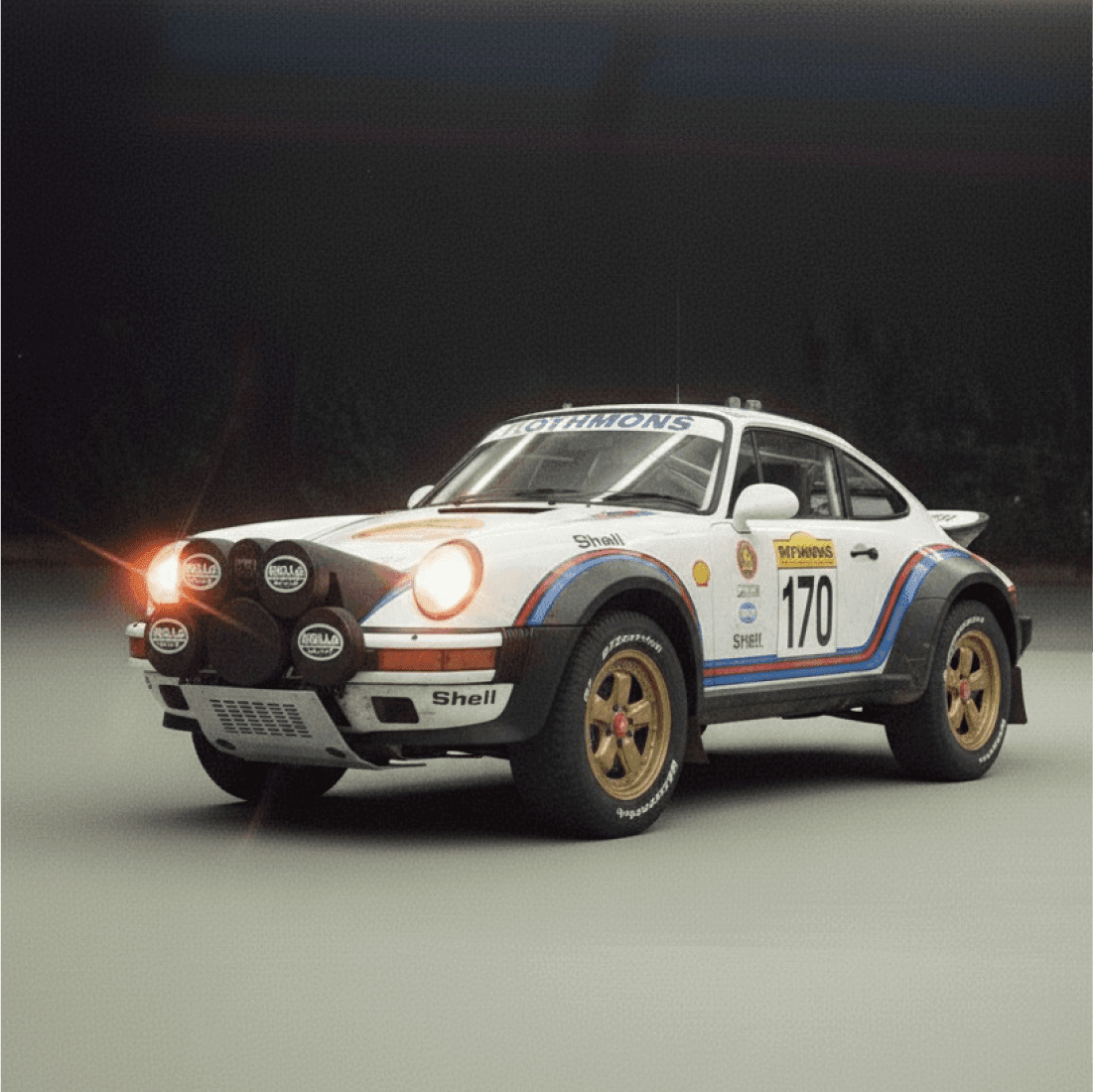 Rally Porsche Night Racing