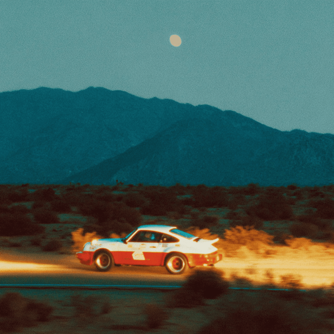 Desert Porsche Sunset Drift